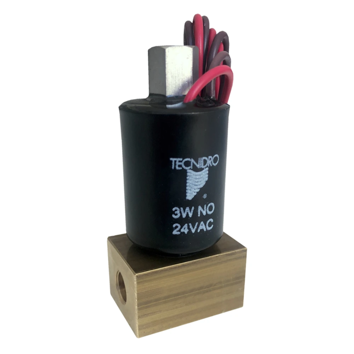 Solenoide Tecnidro 3 vie 24VAC ottone EL-M